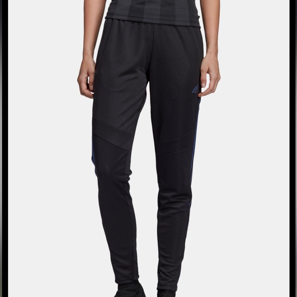 adidas Climacool Womens XS Black Stripe Athletic Pants Zip Ankle Workout Run Gym